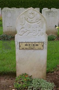 Doullens Communal Cemetery Extension No.1 - Bechir, Hamed